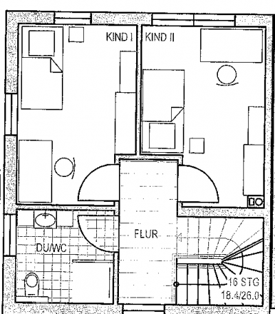 Grundriss Obergeschoss